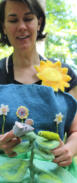 Beech Tree Puppets: Butterfly Wonder. Ingrid and her apron stage