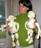 Beech Tree Puppets: The Crystal Ball. The Giants ready for paper mache